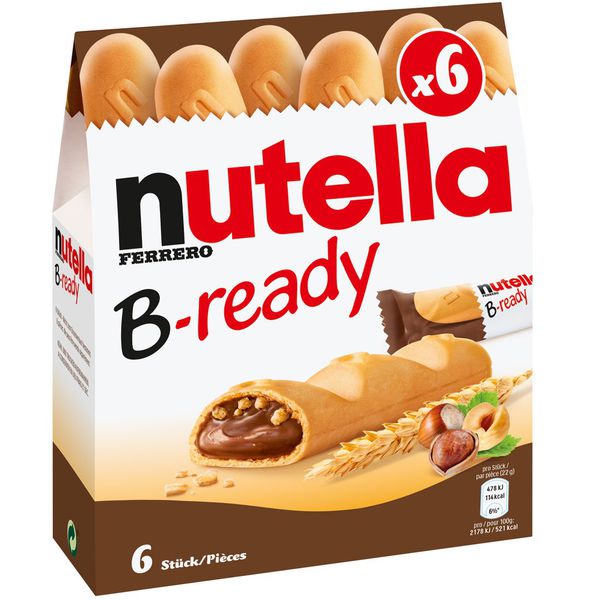 Bánh quy nhân socola hạt phỉ Nutella B-Ready hộp 132gr (6 bánh)
