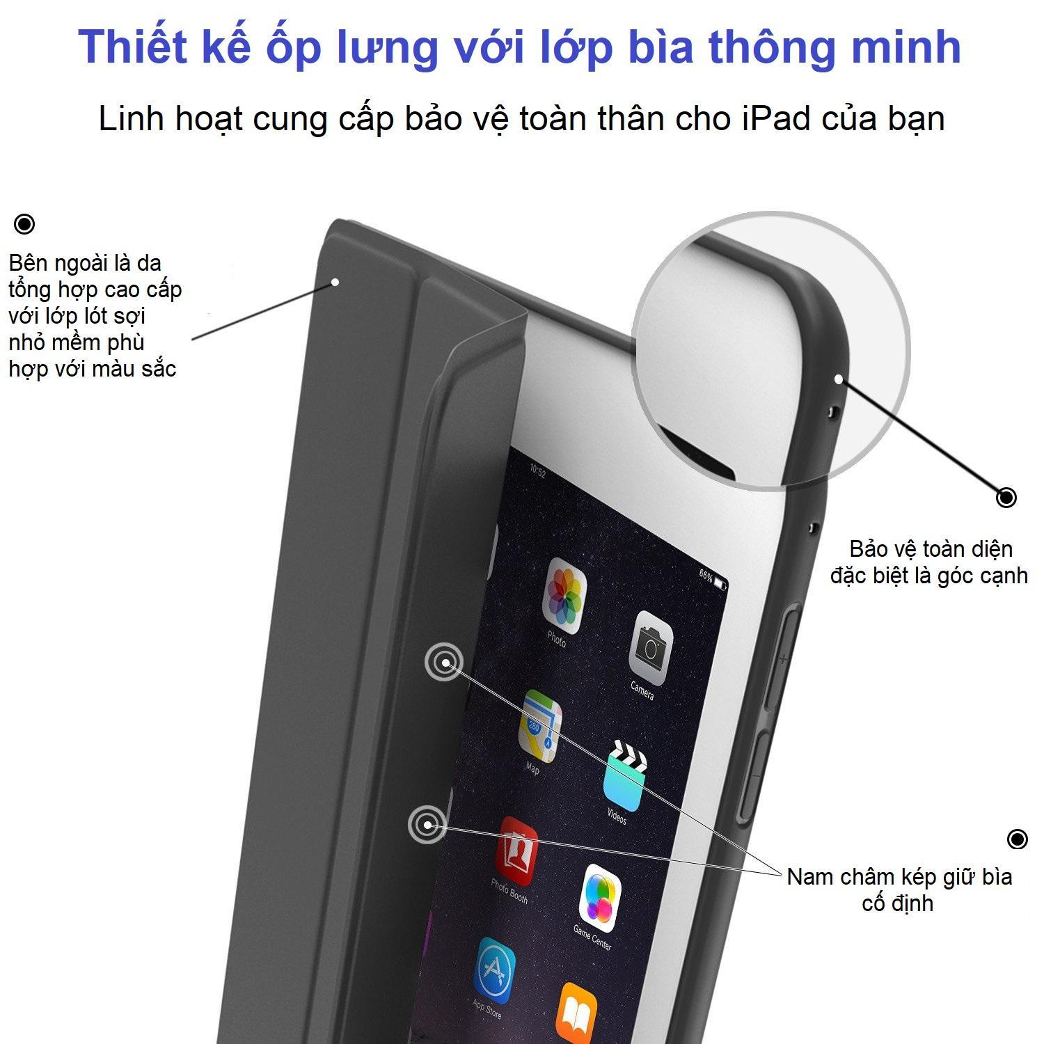 Bao da ốp lưng doanh nhân cao cấp dành cho iPad Mini 5