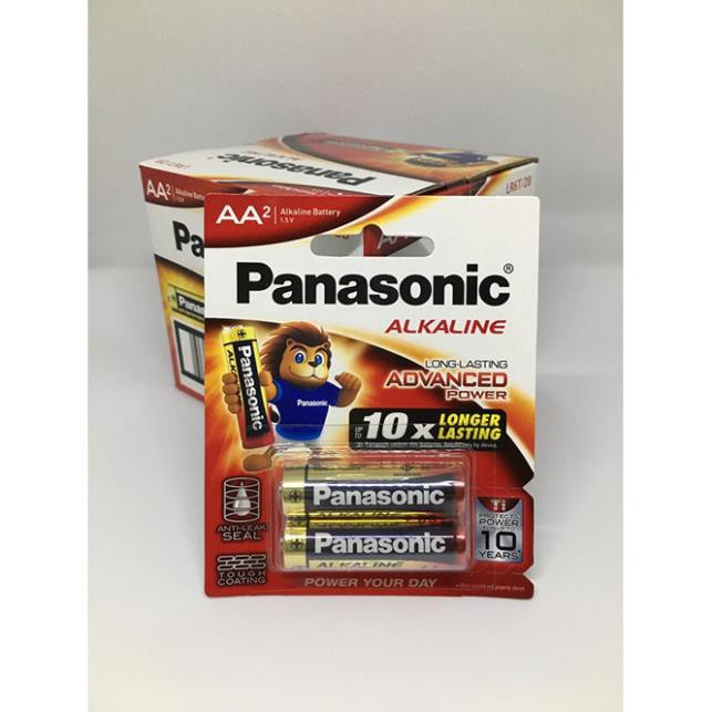 Vỉ 2 viên Pin tiểu AA Panasonic Alkaline LR6T-2B