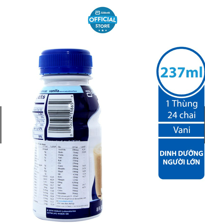 Thùng 24 chai Sữa nước Ensure Abbott 237ml/chai