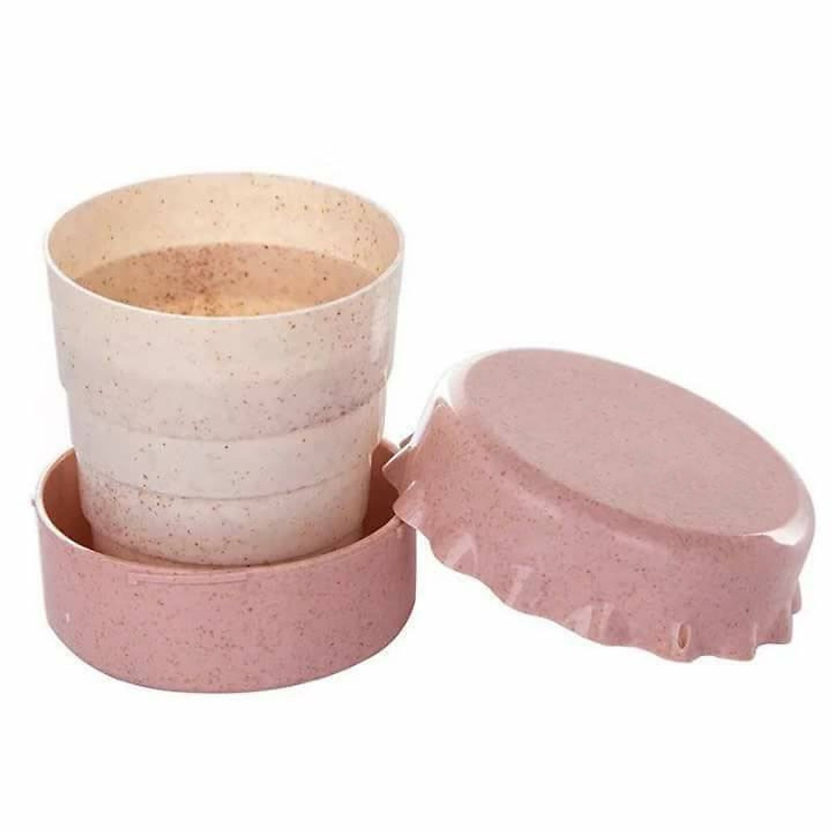 [Quà tặng] Cốc uống nước lúa mạch có thể gấp gọn siêu tiện lợi 130ml