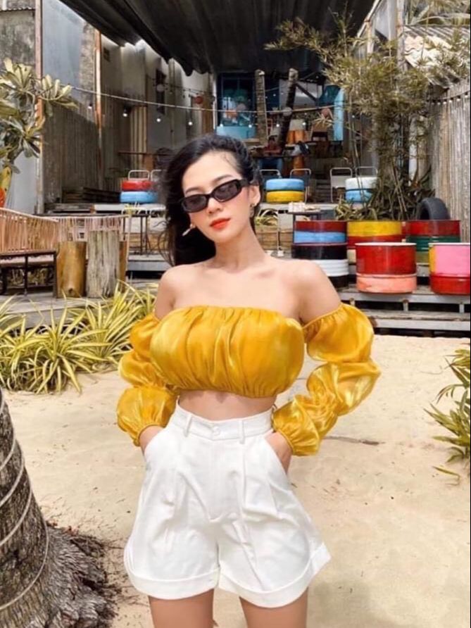 Quần Short  Nữ Lưng Cao Gập Gấu ( Mã 1017)