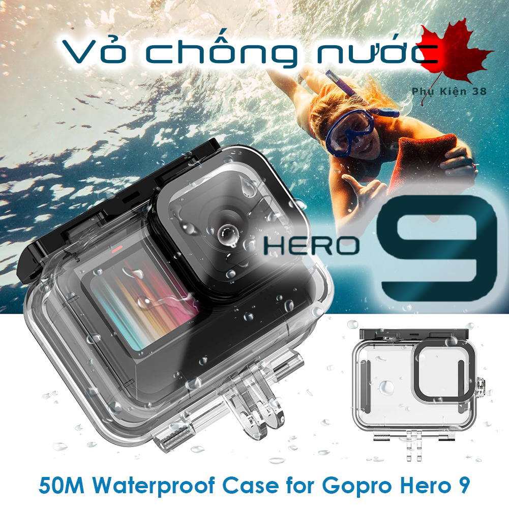 [ GOPRO 9 ] Case chống nước cho CASE GOPRO HERO 9