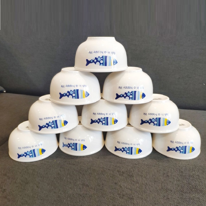 [HCM]bộ 10 chén sứ ăm cơm - chén sứ ăn cơm