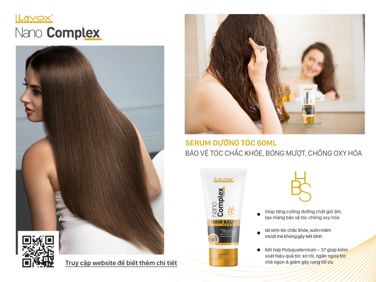 Tinh dầu bóng (serum dưỡng tóc) giữ nếp tóc siêu đàn hồi Lavox 75ml & 60ml