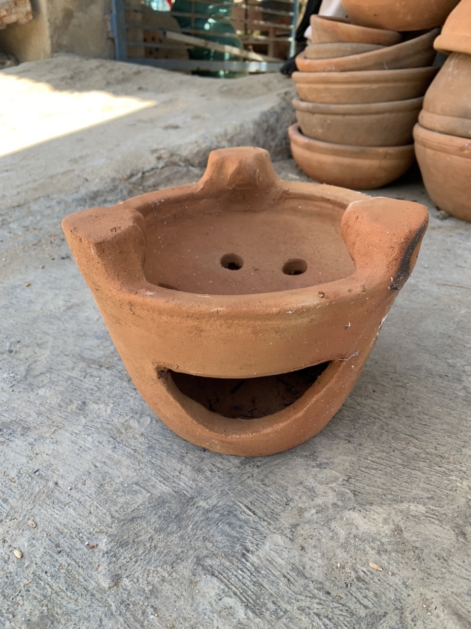 Lò đất nung chịu nhiệt tốt gốm chăm loại 1