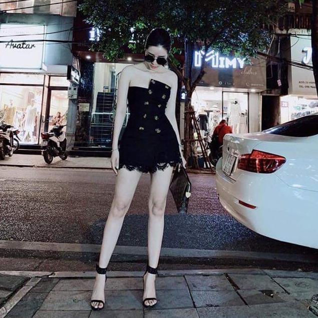 sét áo ống kaki nút chân váy ren