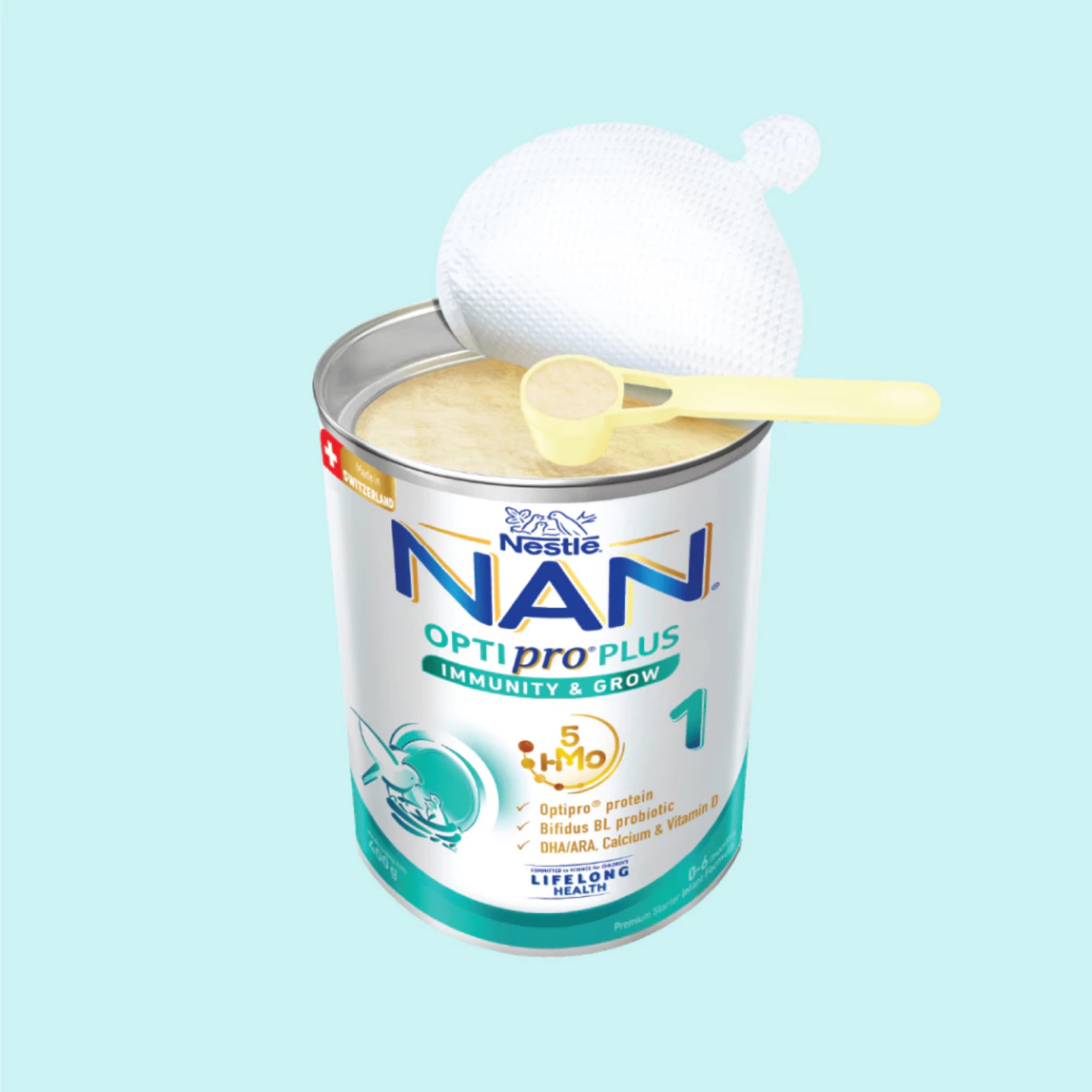 (Mẫu Mới) Sữa Bột Nestle NAN OPTIPRO PLUS HMO 1 – Hộp 400g.