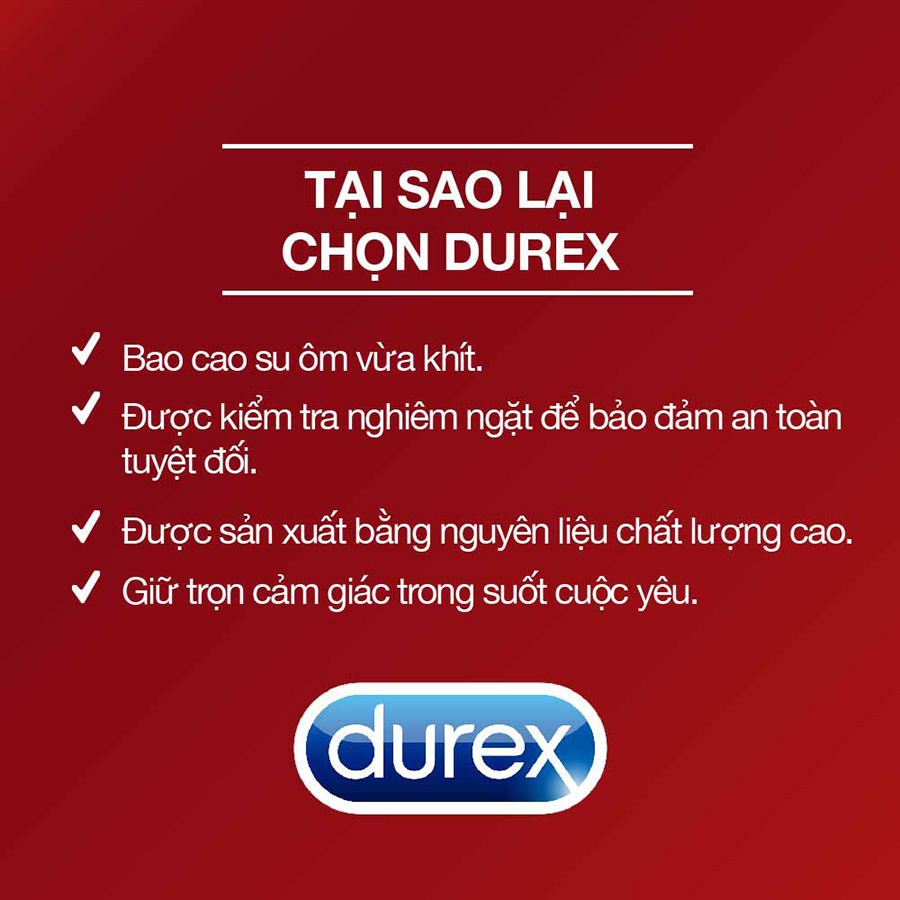 [HCM]Bao cao su Durex Fetherlite 20% Thinner Than Regular Condoms 30 bao
