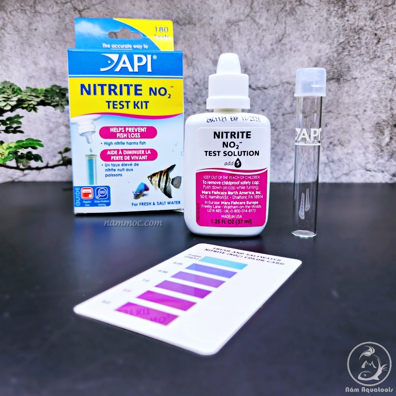 API - Nitrite (NO2) Test Kit | Bộ Test Nitrit NO2 Cho Hồ Cá Nước Mặn và Nước Ngọt