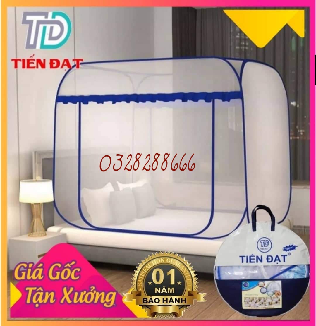 Mùng màn chụp đỉnh vuông cao cấp TIẾN ĐẠT,