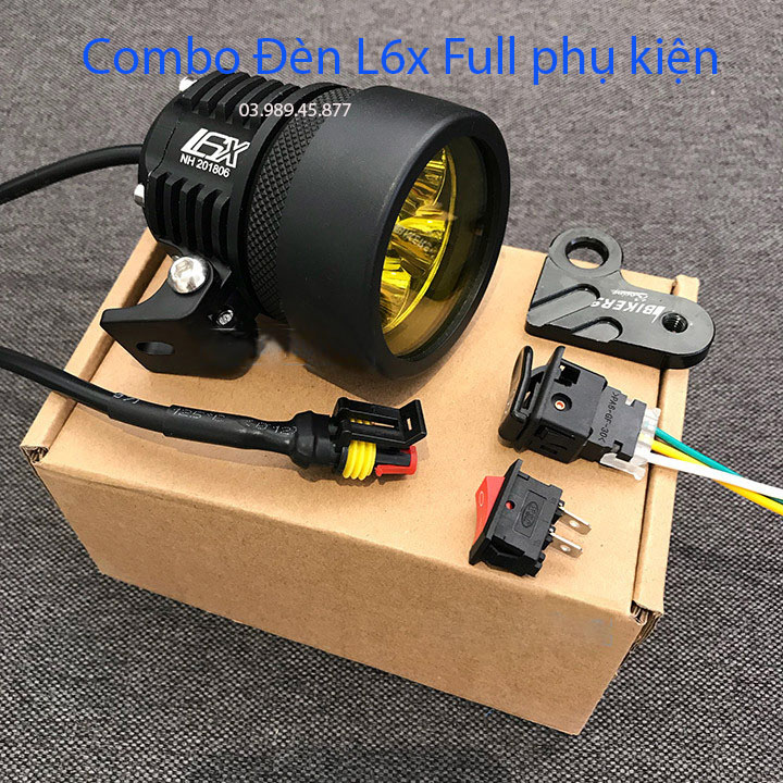 Đèn trợ sáng L6X-Đèn trợ sáng xe máy-Đèn L6X CREE