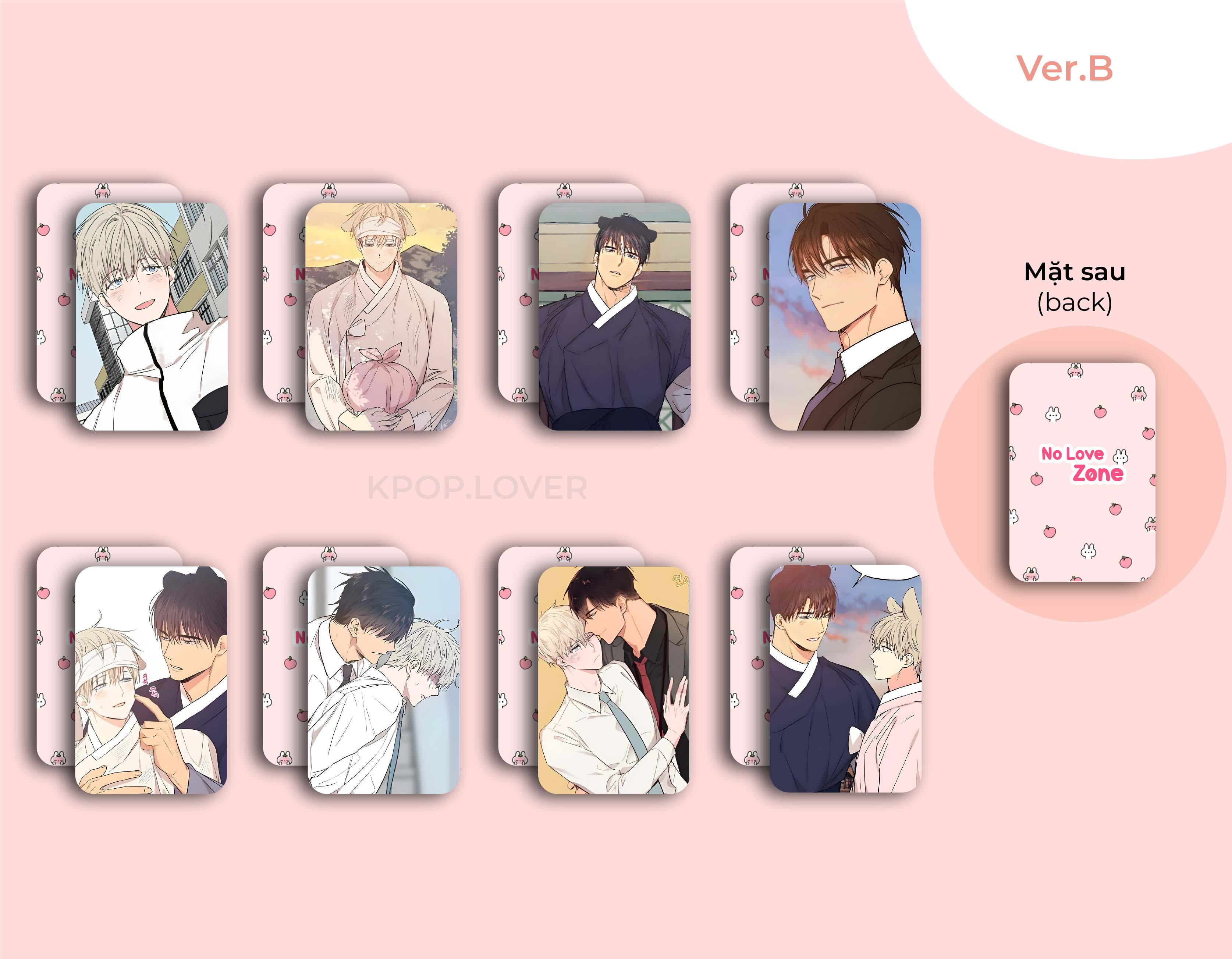 SET 8 CARD BO GÓC No Love Zone