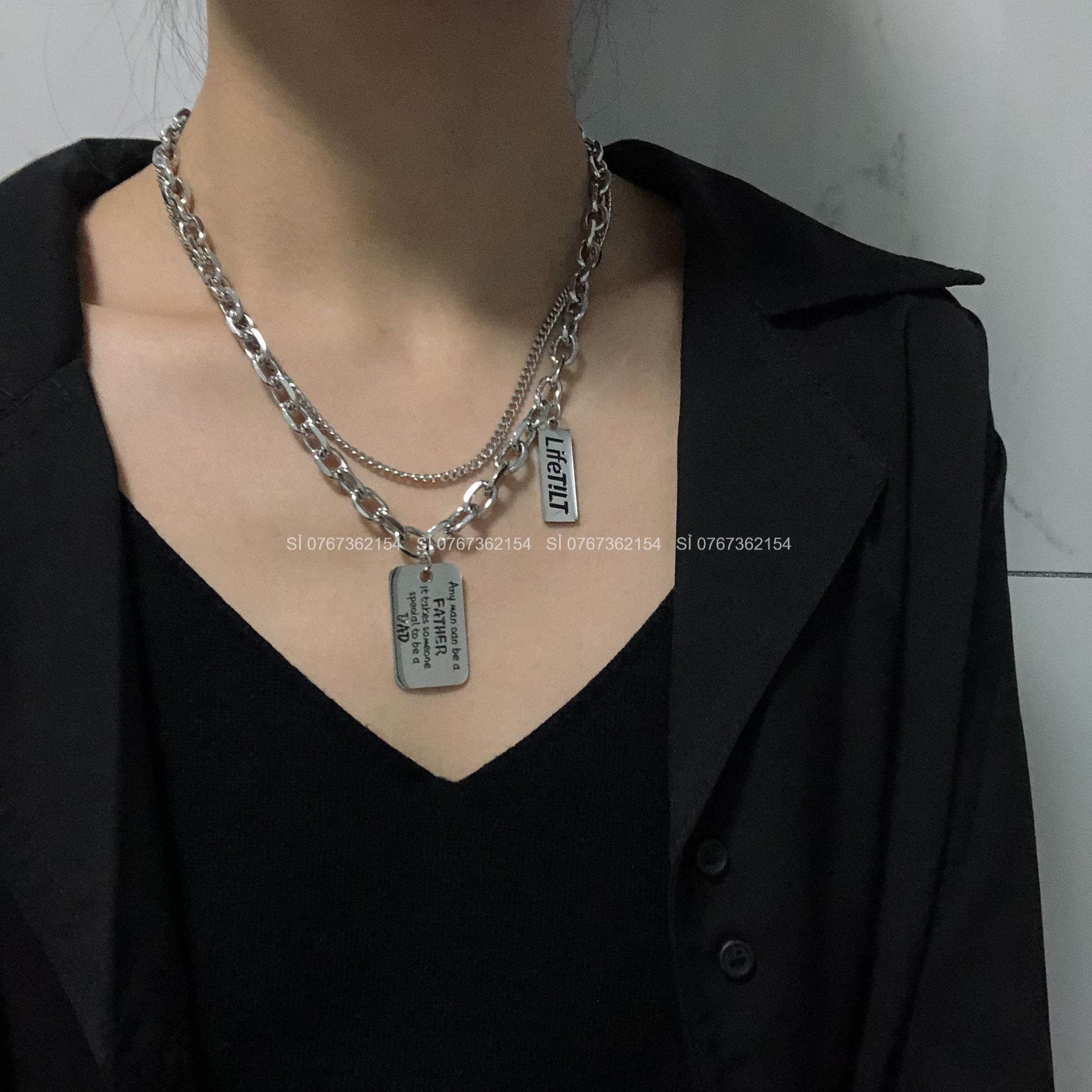 Set 2 Dây Chuyền Unisex Tầng Lifes