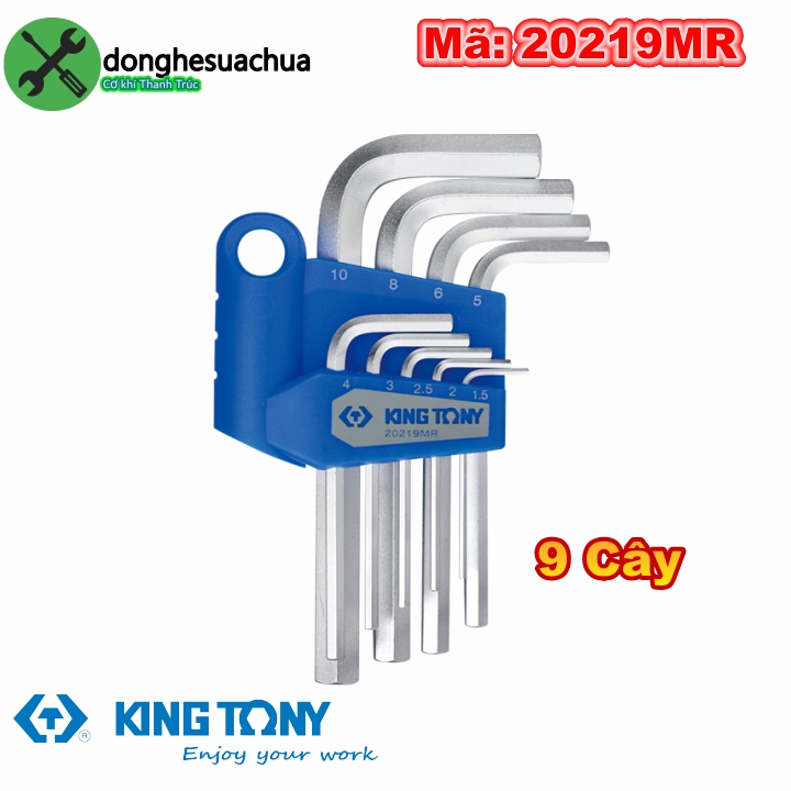 Bộ lục giác ngắn kingtony 20219mr 9 cây