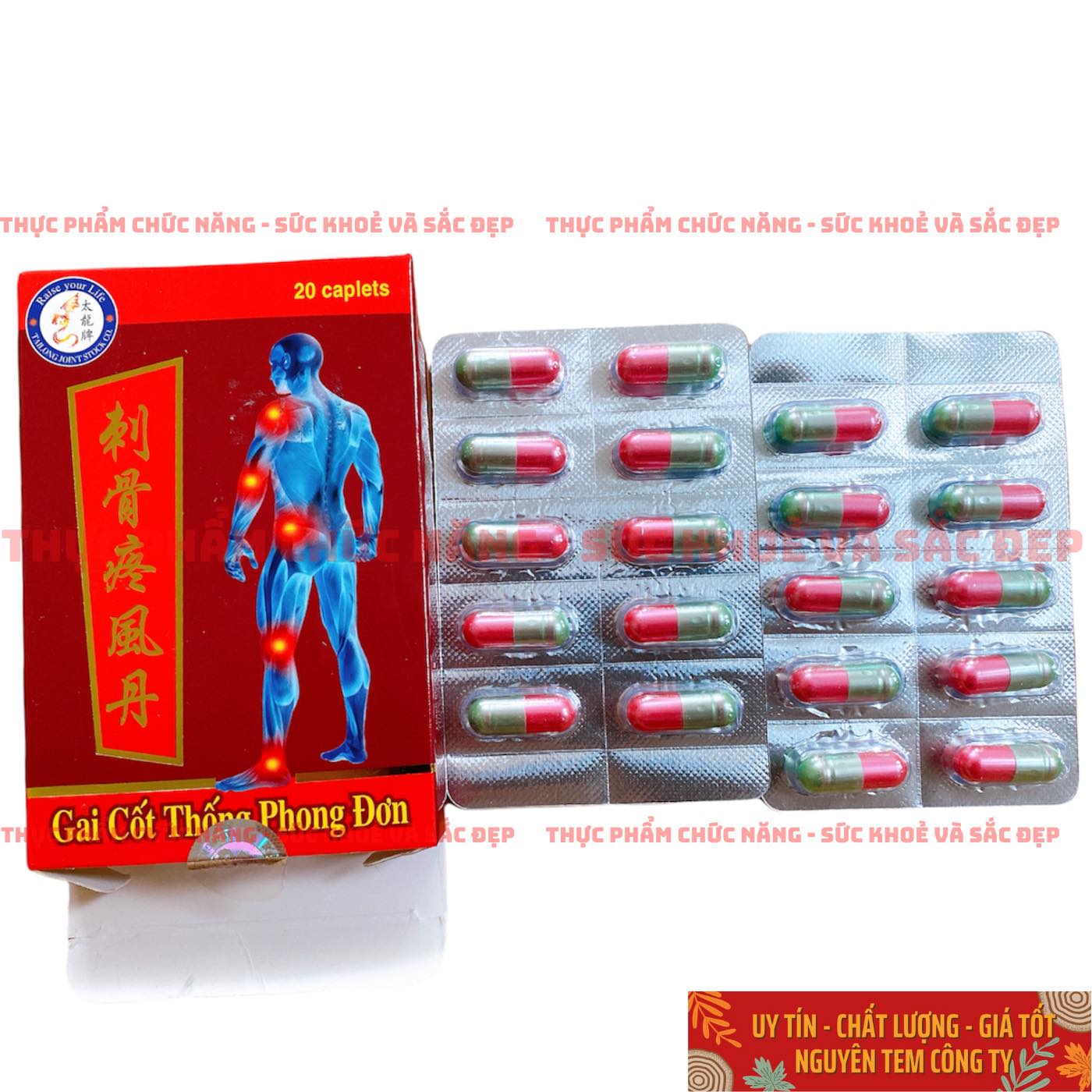Combo 10 Gai Cốt Thống Phong Đơn (Hộp 20 Viên)