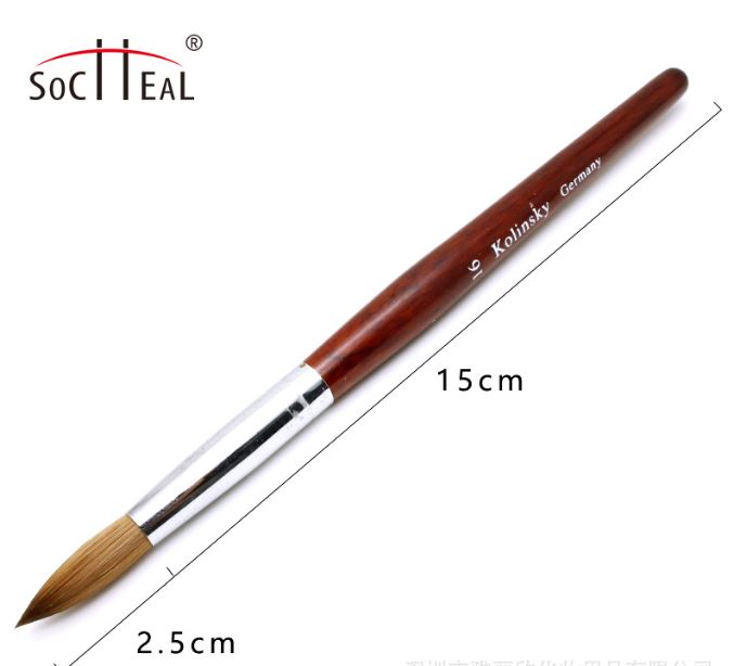 Cọ đắp bột kolinsky số 12, 14 16, 18, 20 (1 cây)