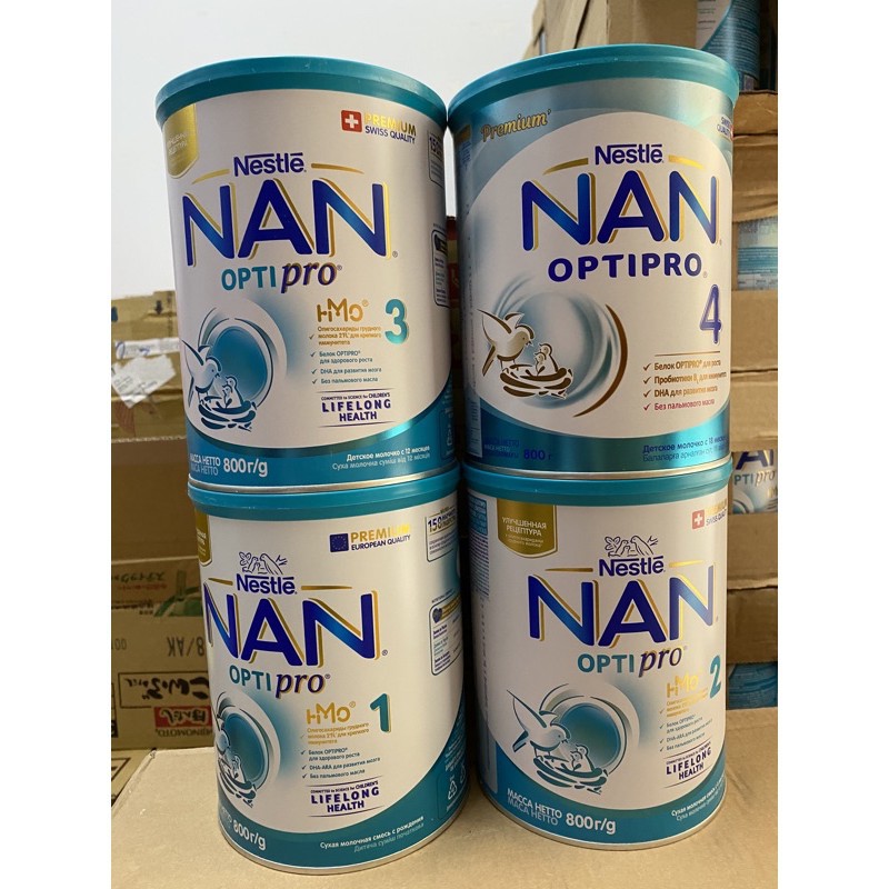 [DATE 2023][MẪU MỚI] SỮA NAN NGA 800gr SỐ 1, 2, 3, 4