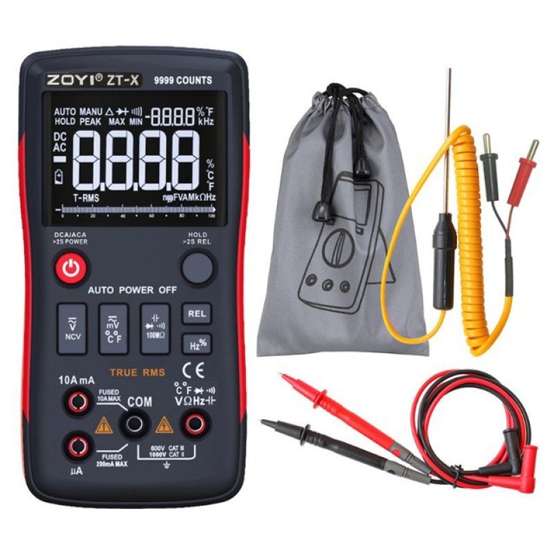 Bảng giá Đồng hồ vạn năng ZOYI ZT-X đo dòng, điện áp AC/DC, tụ điện, trở và tần số, đo thông mạch