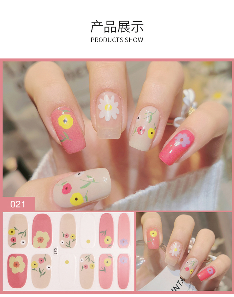 Bộ sticker dán móng tay trang trí 3D