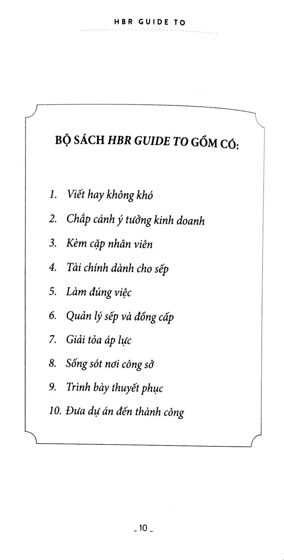 Sách - HBR Guide To - Làm đúng việc