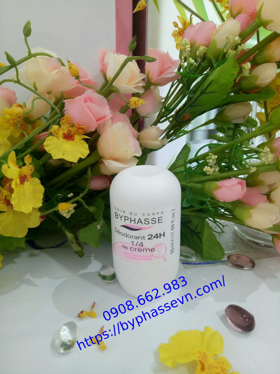 [HCM]Lăn Khử Mùi Byphasse (24h Deodorant ¼ of cream (roll-on)