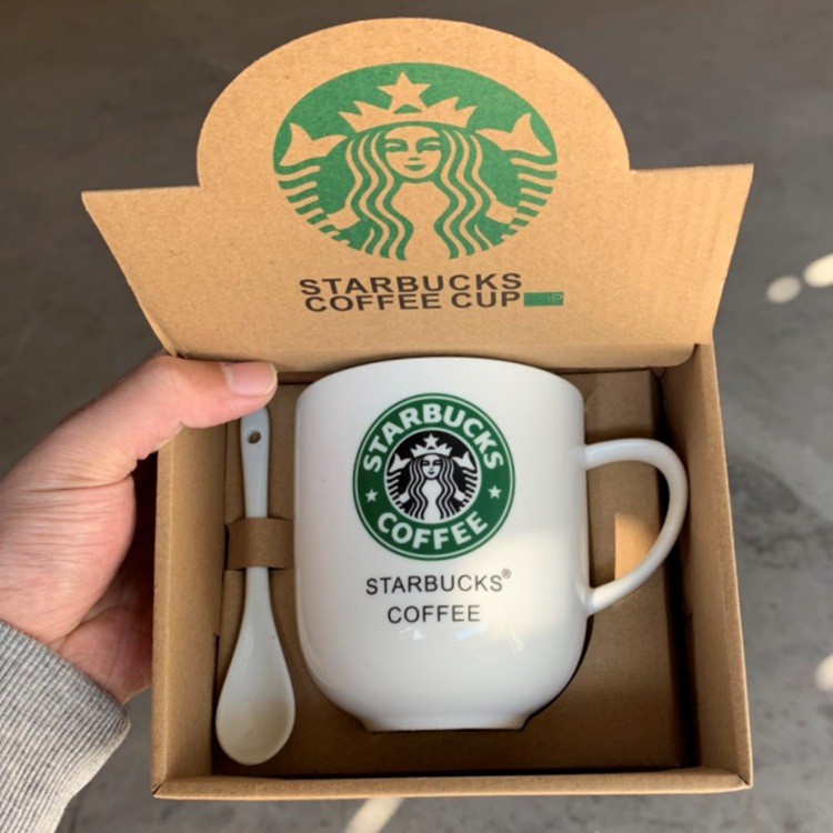 BỘ LY STARBUCKS COFFEE KÈM MUỖNG SỨ
