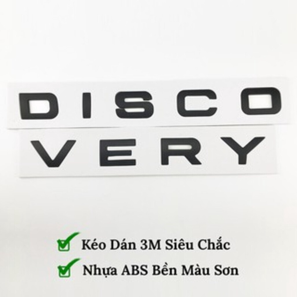 Tem dán chữ nổi 3D DISCOVERY- Trang trí ô tô