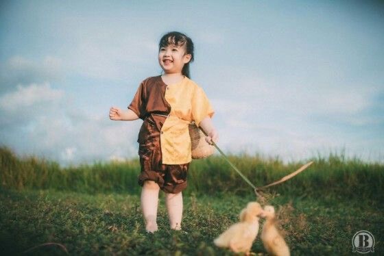 BỘ BÀ BA LỤA GHÉP CHO BÉ