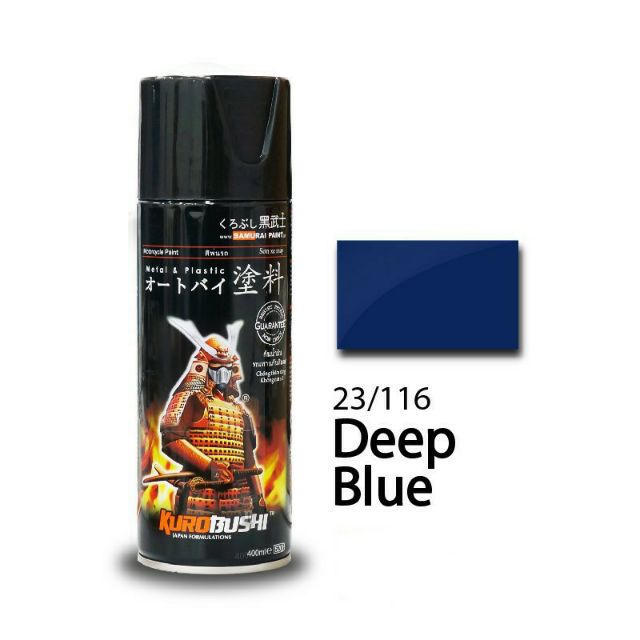 116 _ Chai sơn xịt sơn xe máy Samurai 116 màu xanh dương đậm