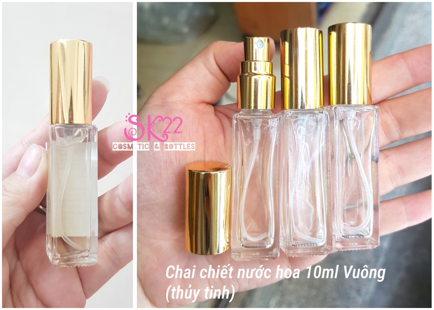 CHAI CHIẾT NƯỚC HOA 10ML/20ML VUÔNG/TRÒN