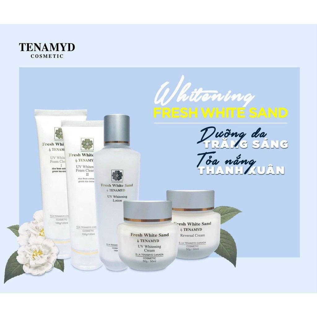 ☏  Sữa rửa mặt trắng da Fresh White Sand TENAMYD 120ml