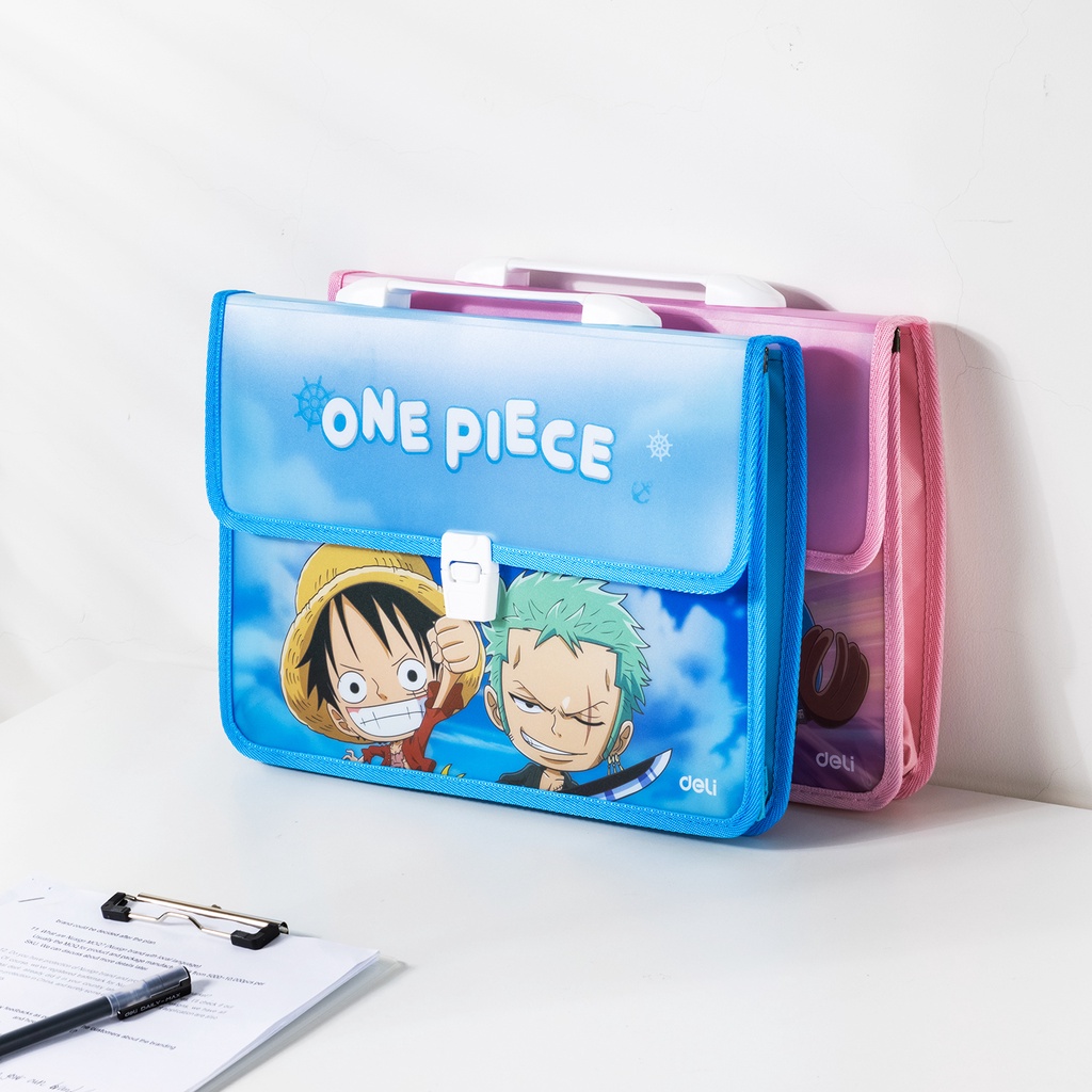 Cặp học sinh 2 ngăn one piece f621