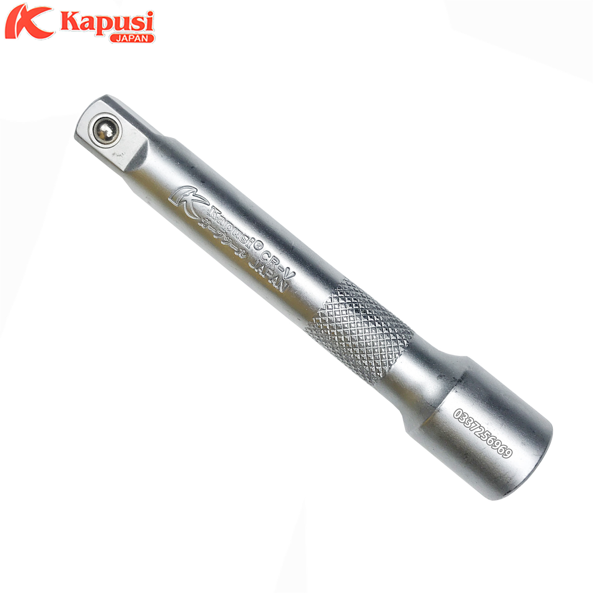 Tuýp nối dài khẩu 1/2 inch 120mm Nhật Kapusi, đầu nối tuýp 1/2"x5" thép cứng CR-V cao cấp