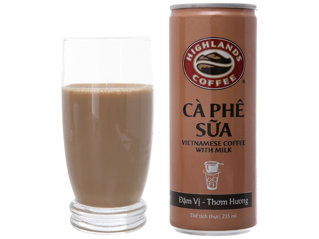 [Thùng 24 Lon] Cà Phê SỮA Highlands Coffee 235ml