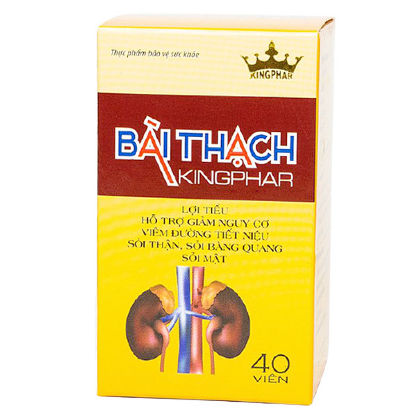 Bài thạch Kingphar - hỗ trợ lợi tiểu và bài tiết chất cặn bã trong ống dẫn tiểu
