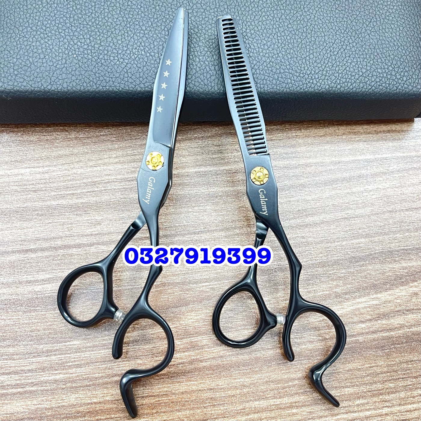 Kéo cắt tóc Nhật Galamy đen 5 sao 6.0