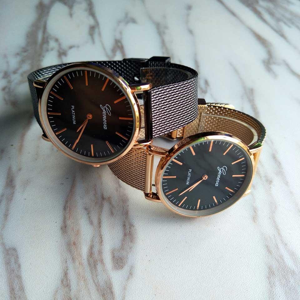 Đồng Hồ Geneva Dây Lưới Platinum Ah1038
