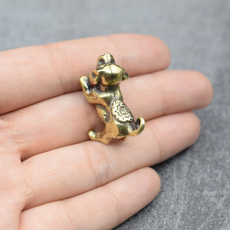 Tượng Phong Thủy Hình Cún Con (Kích Thước: 3.0cm x 2.2cm)
