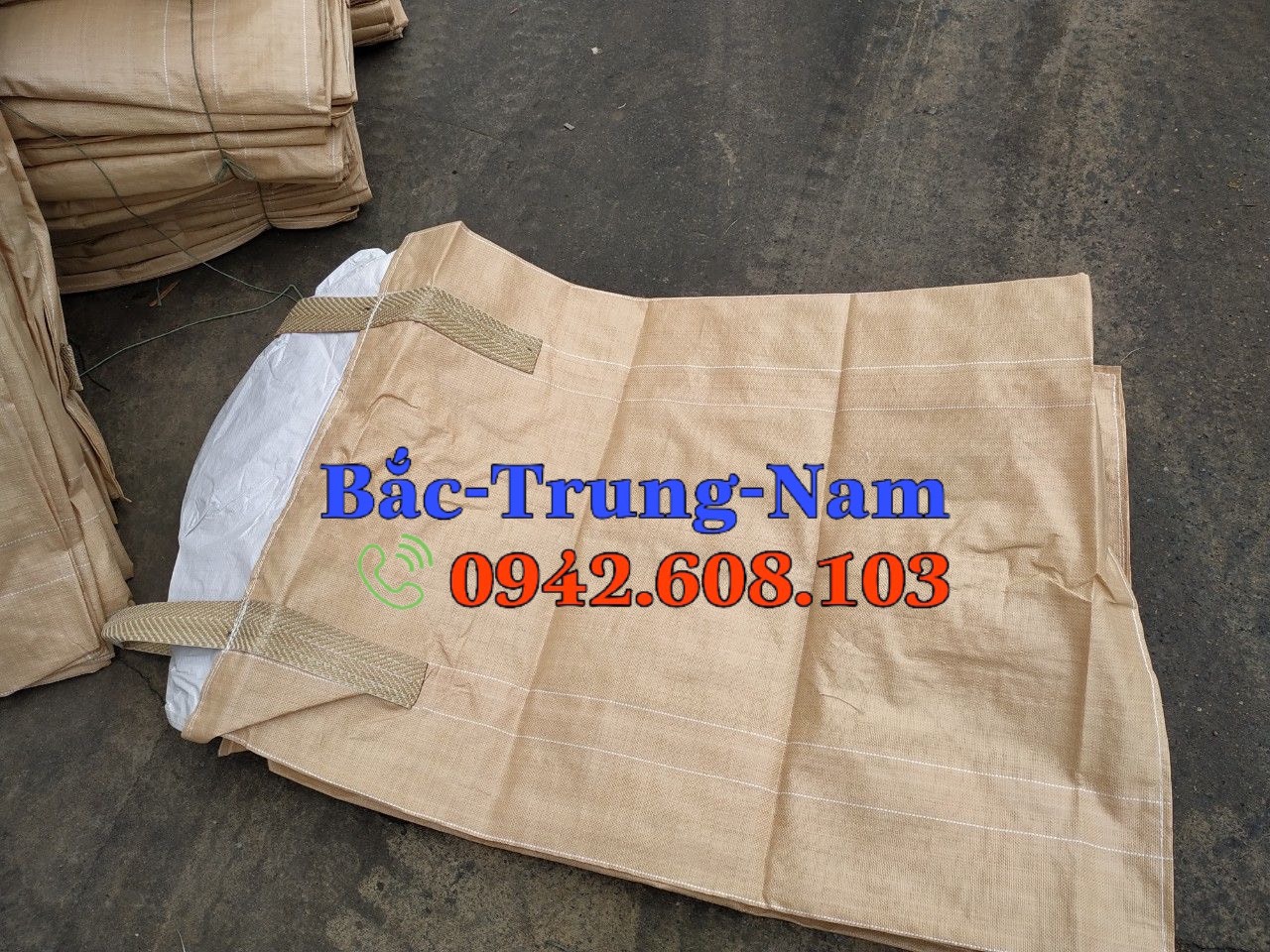 Bao tải jumbo cẩu hàng đáy xả