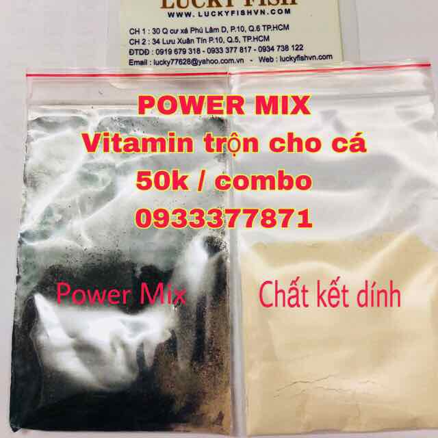 Combo Power Mix Trộn Tôm và Tim Bò cho cá