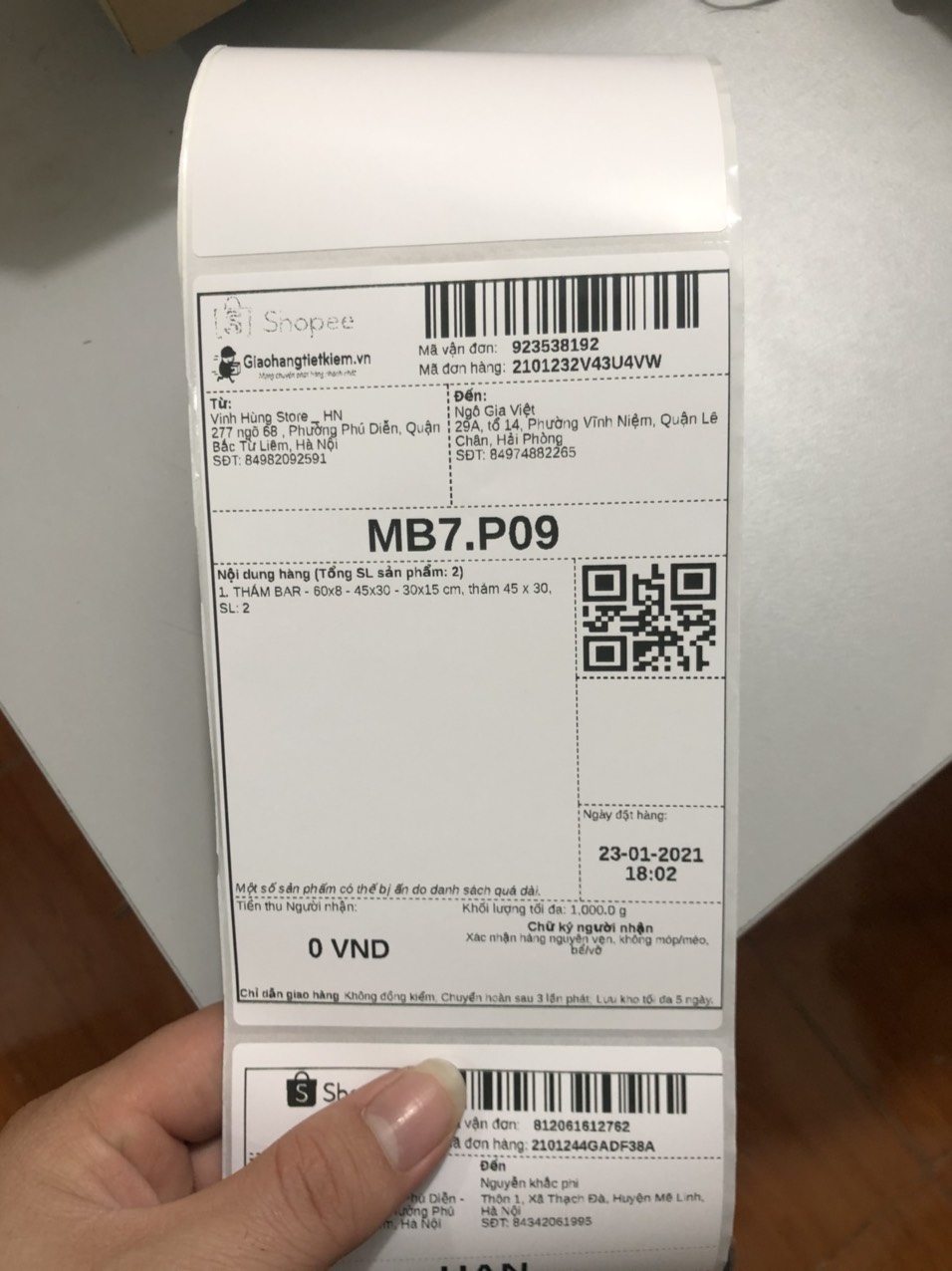 Giấy in đơn hàng TMĐT A6 100x150mm