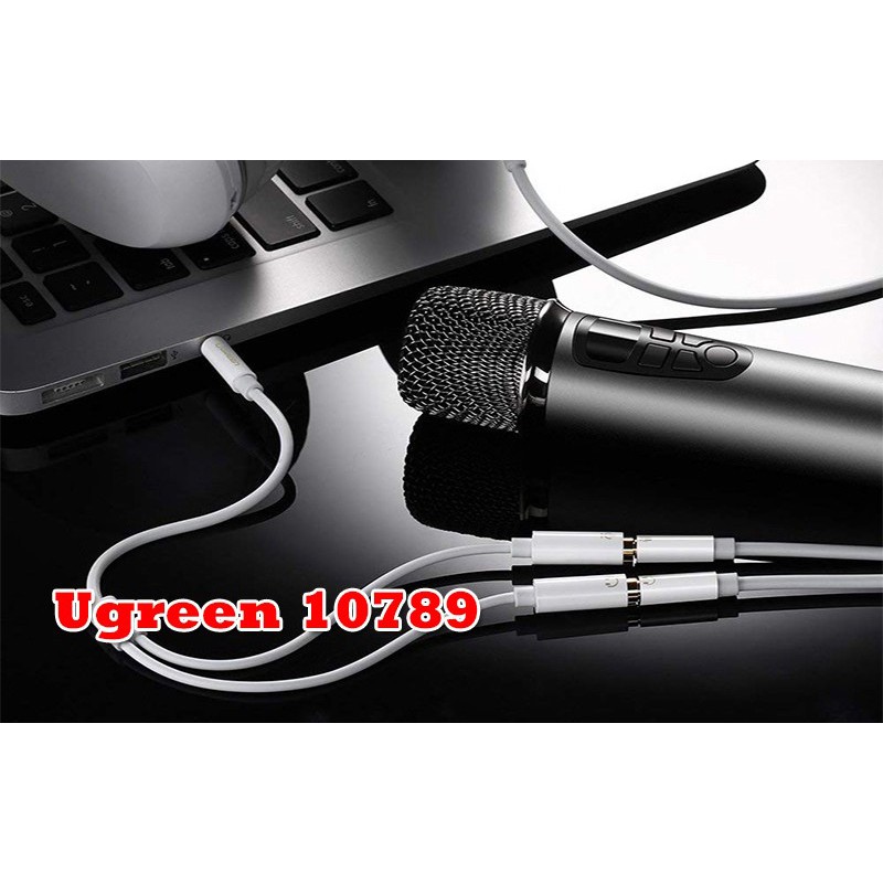 Cáp âm thanh 3.5mm 2 vào 1 Ugreen UG10789