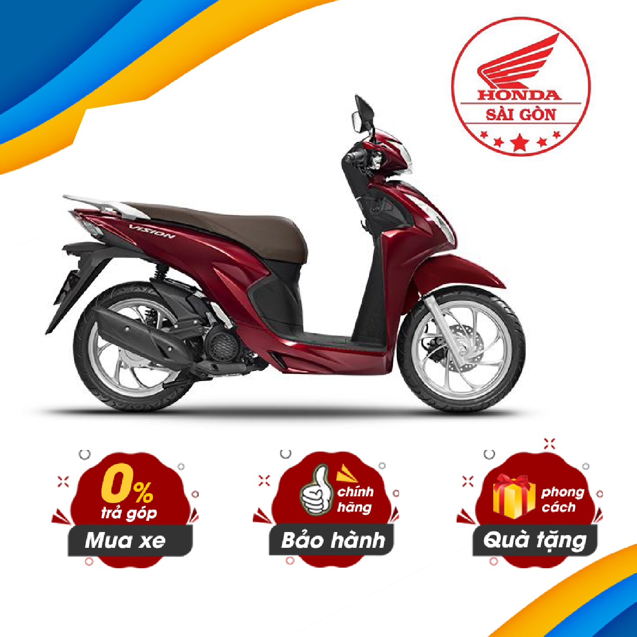 [HCM][Xe máy trả góp 0%]] Xe Máy Honda Vision Cao Cấp 2023