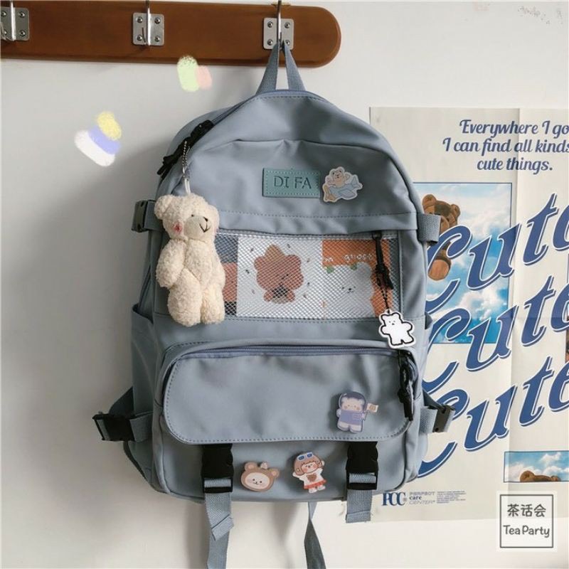 Balo ulzzang thời trang chống nước DIFABAG