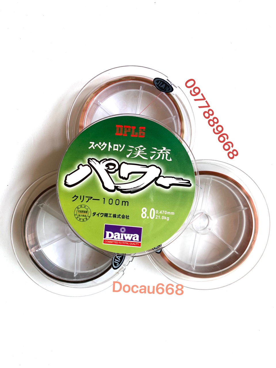 CƯỚC DAIWA 7 MÀU 100M (thực tế thì chỉ khoảng 60m )