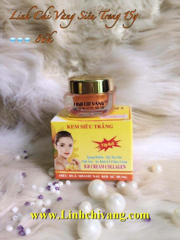 KEM SIÊU TRẮNG LINH CHI VÀNG 15G