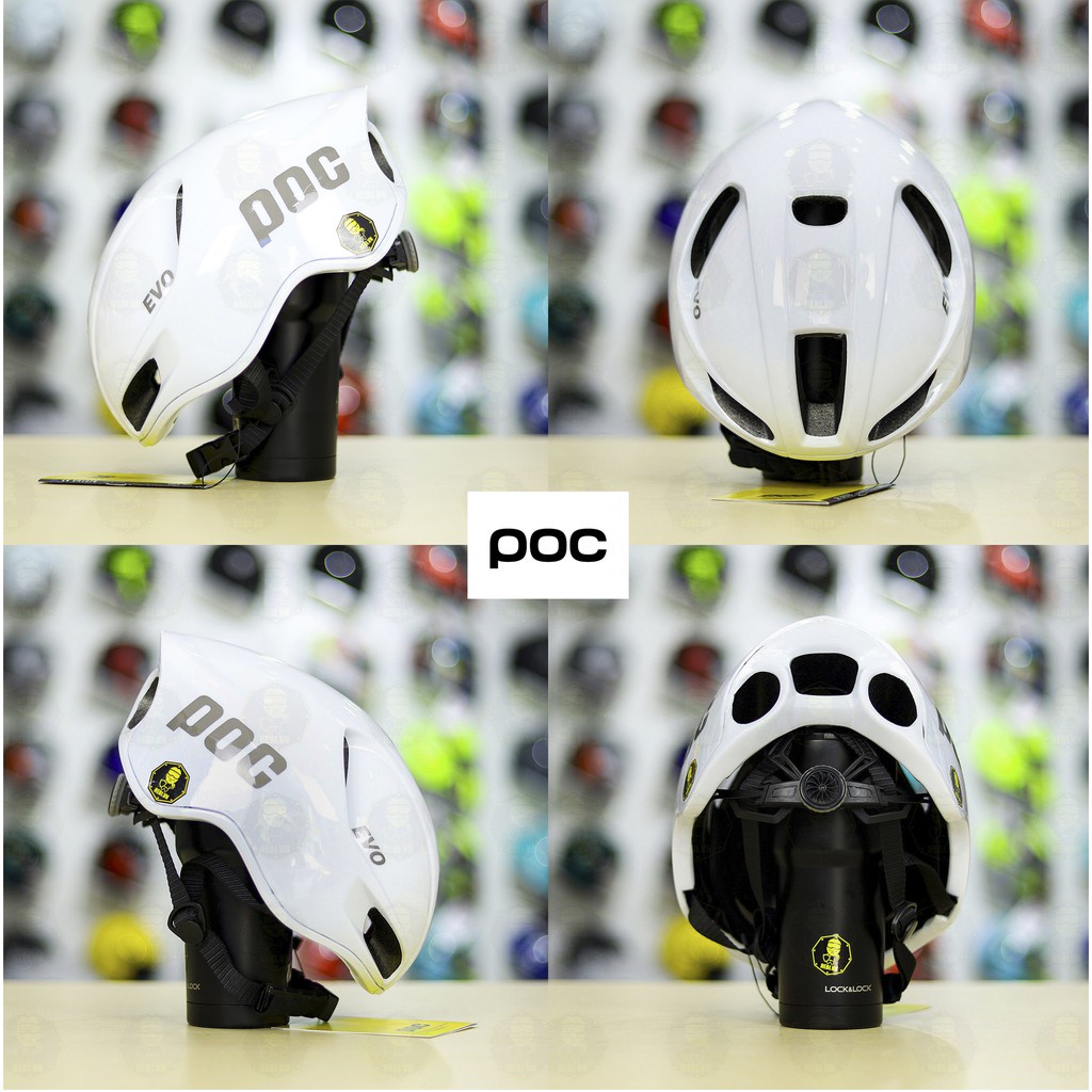 Mũ bảo hiểm thể thao Poc Evo màu trắng