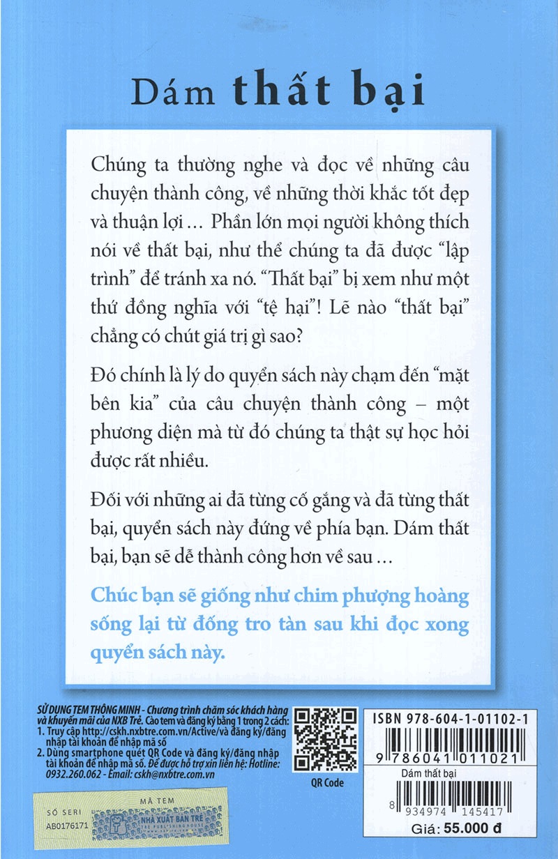 Sách - Tư Duy Để Thắng - Dám Thất Bại - TRẺ - Newshop