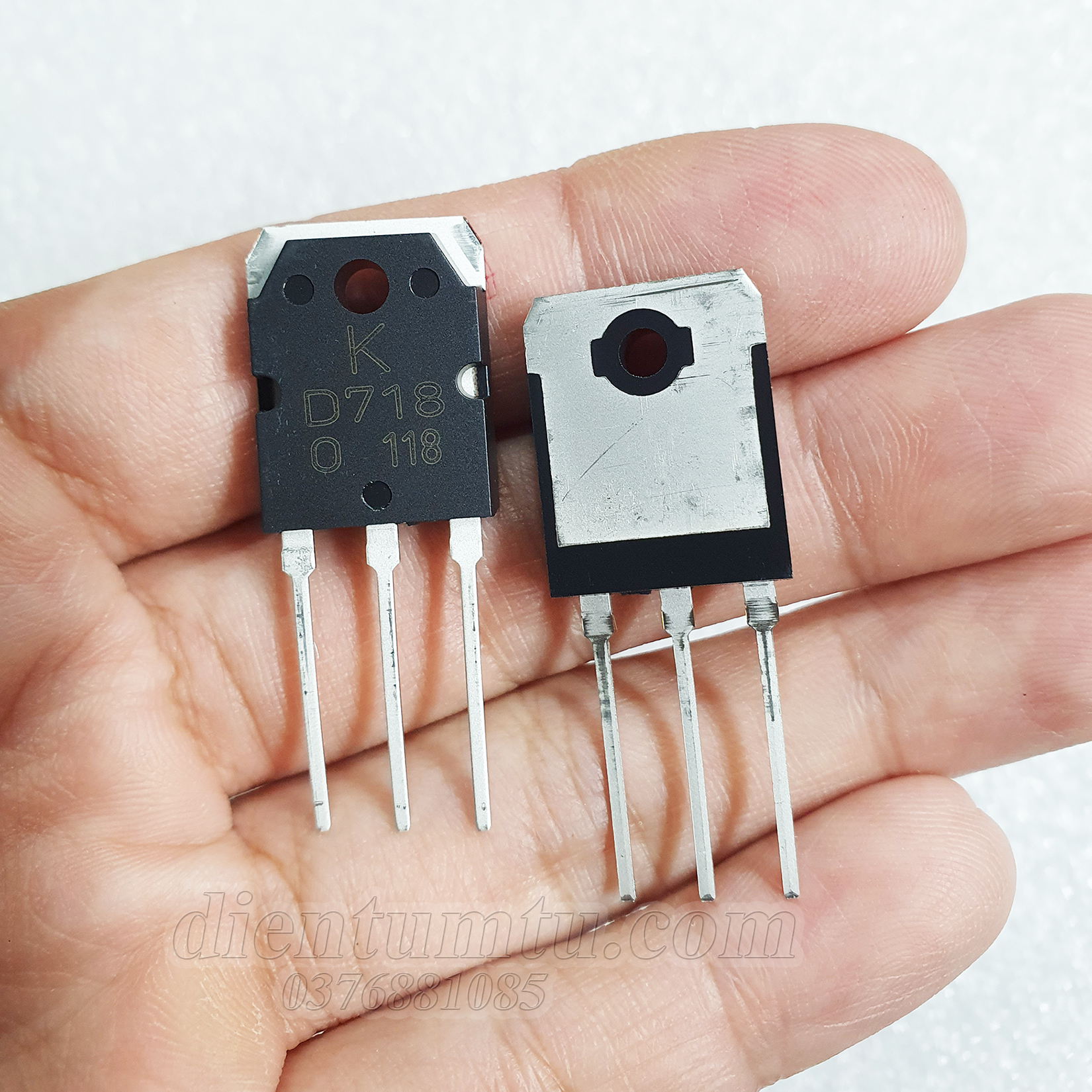 Sò - Transistor D718 B688 (2SD718 và 2SB688) - Hàng Zin KEC - Lưng Đồng Dày - Chân Dài
